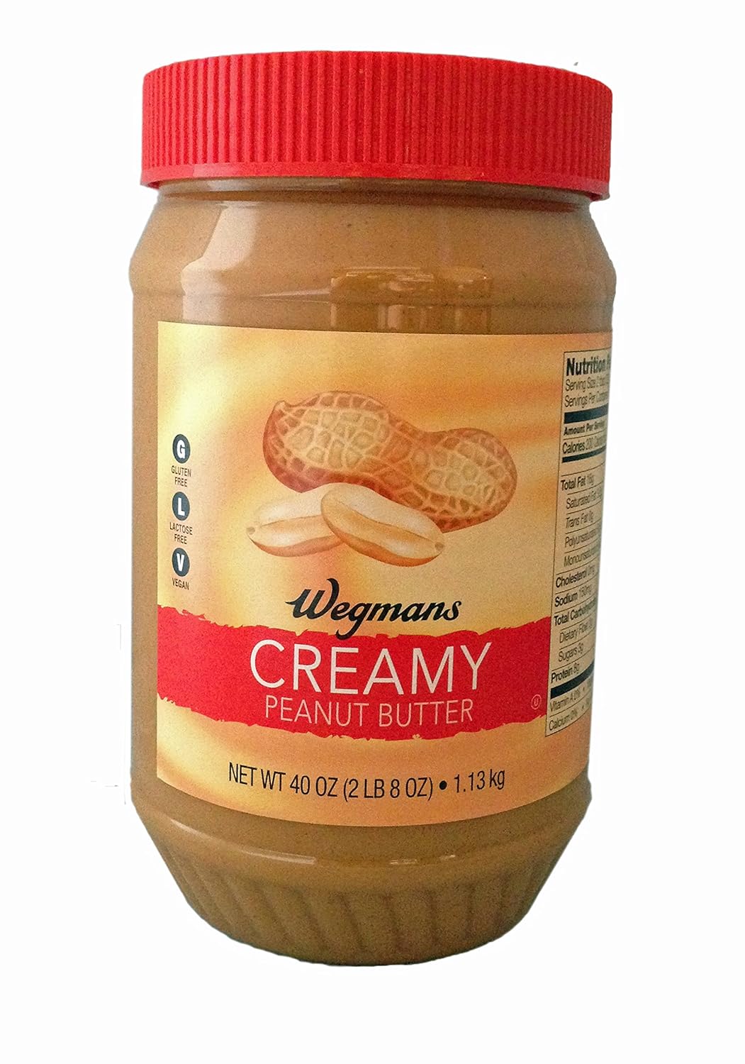 Wegmans Creamy Peanut Butter Family Pack (2)40 Oz. Jars