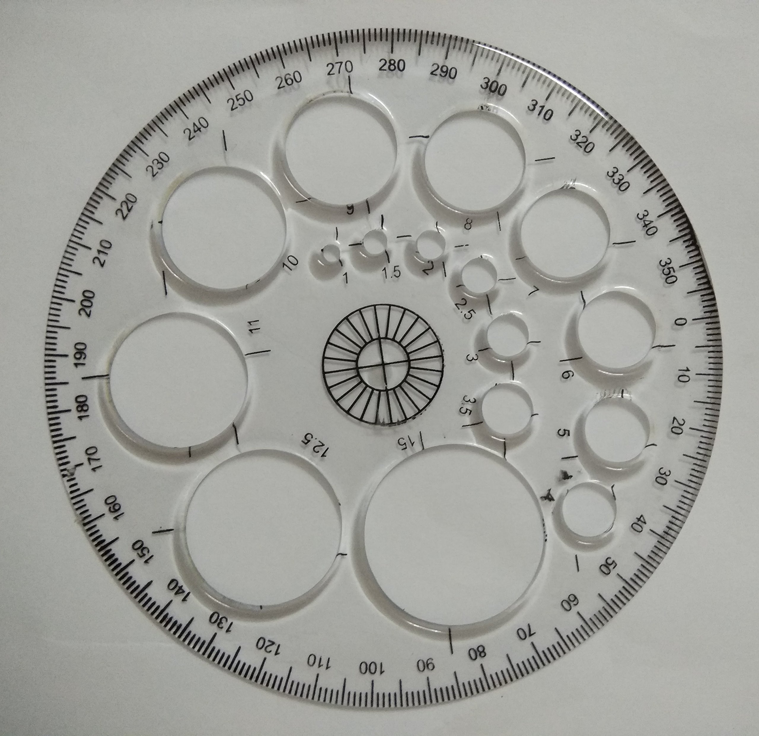 Buy Engineering Tool Transparent Plastic ProCircle Protractor Radius