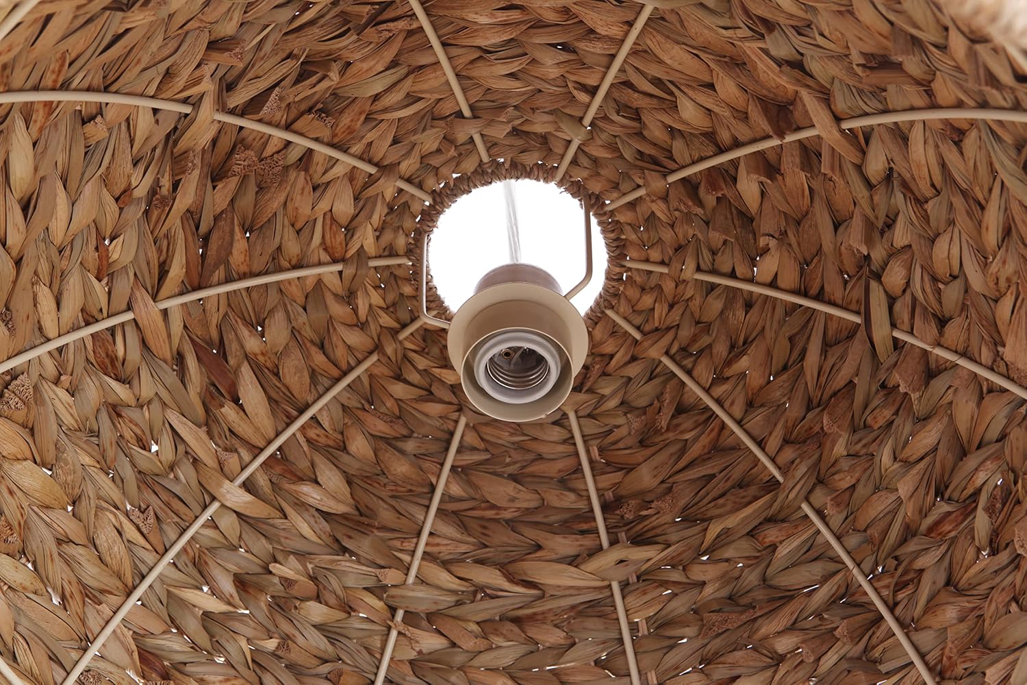 Craftmade Natural Pendant 1 Light Woven Sea Grass Dome, 22" W x 13.75" H, P2005-NT