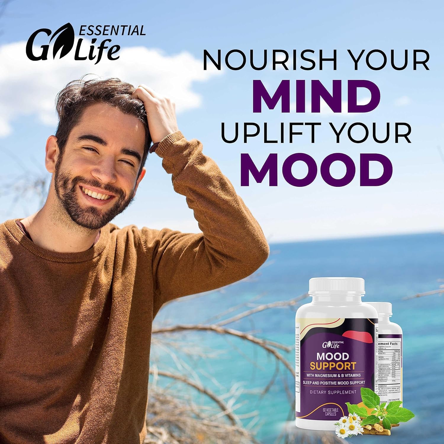 Go Essential Life Mood Formula Supplement Contain St. John’s Wort