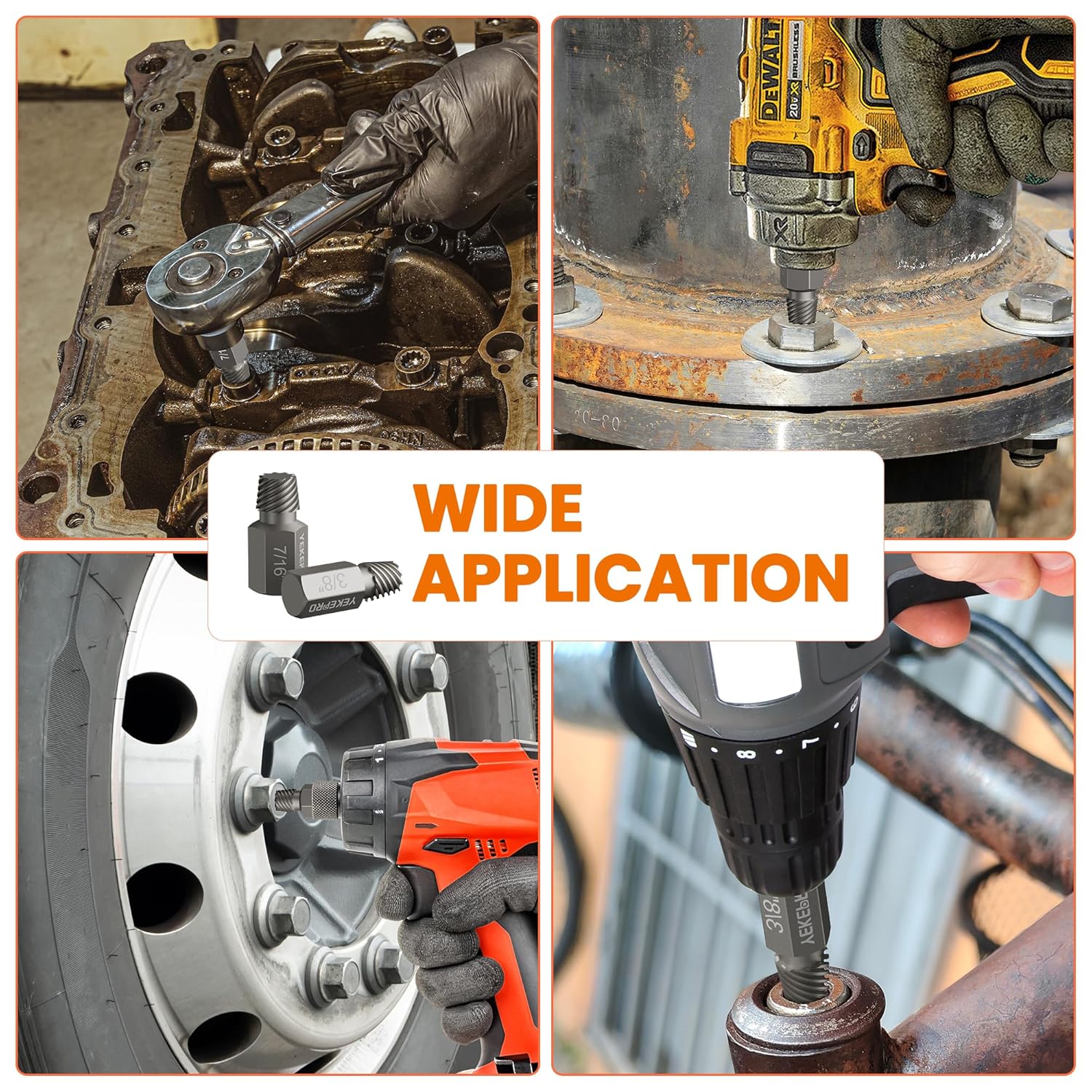 35-Piece Screw Extractor & Left-Hand Drill Bit Set – Easy Out Bolt Remover for Stripped, Broken, Rusted Screws, Bolts, Nuts & Studs