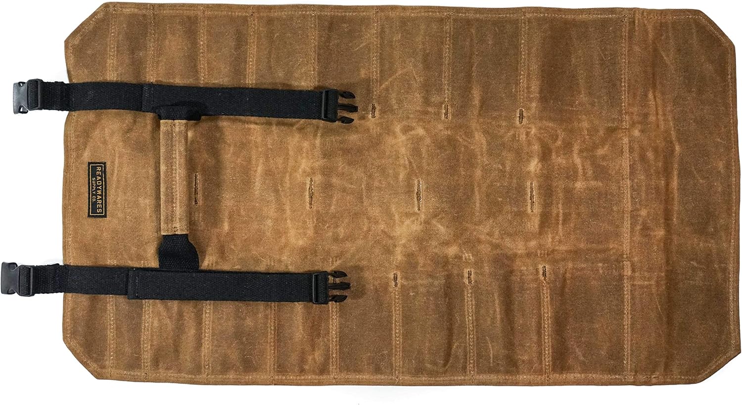 Readywares Tool Roll Bag With 18 Pockets and Pouch with Heavy Duty YKK Zipper