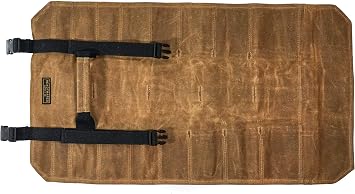 Readywares Tool Roll Bag | Heavy Duty Waxed Canvas Tool Roll with 18 Pockets and Pouch, Durable Canvas Tool Organizer with YKK Zipper, Built Tough for Tradesmen and Everyday Work