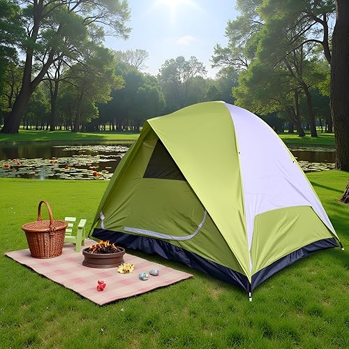 Miniatura 3 de Tiendas de campaña con cúpula para 6 personas, tienda de campaña familiar, fácil instalación al aire libre, impermeable, resistente al viento, tela