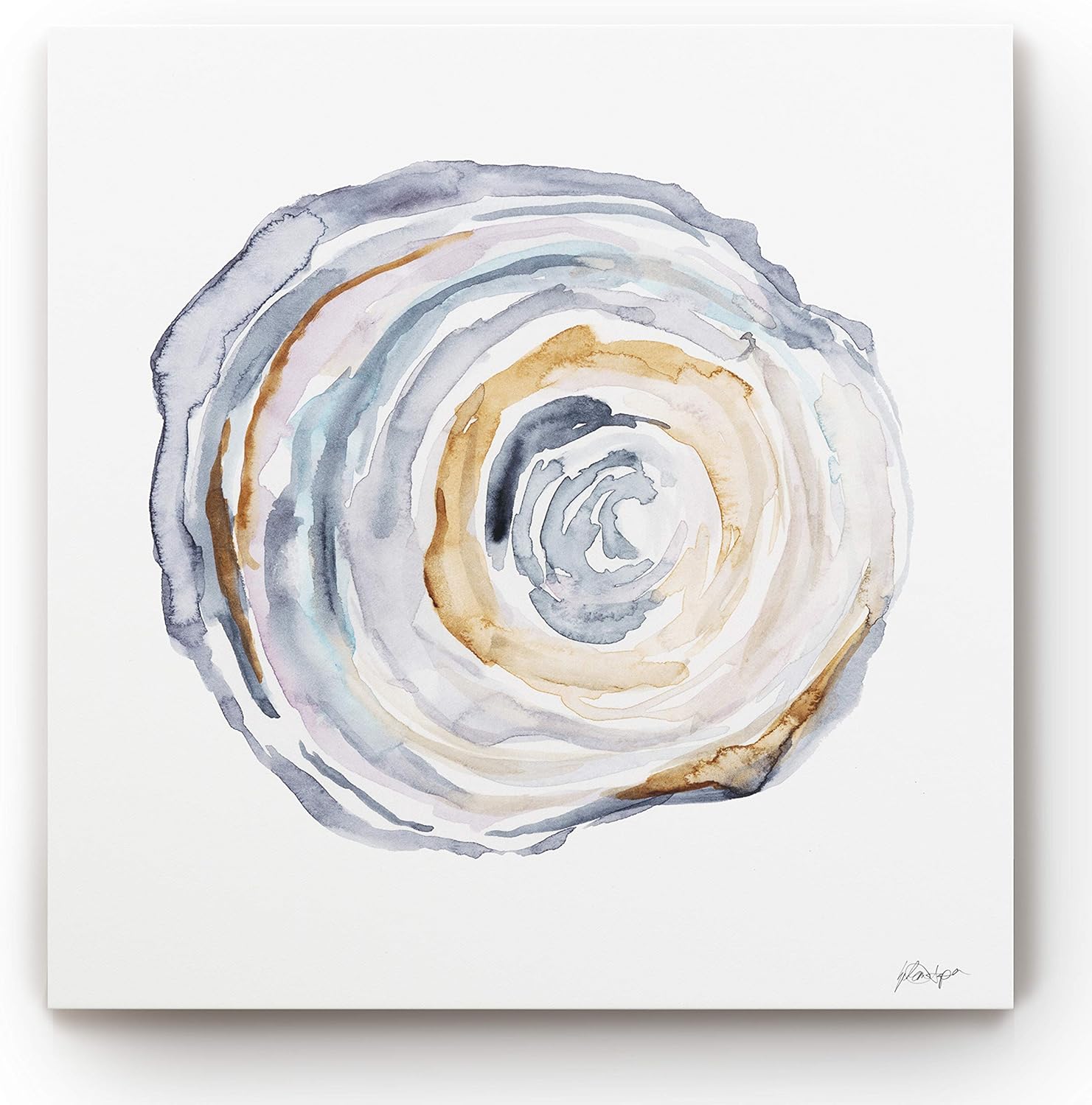 Encircle I' Gallery Wrapped Canvas Abstract Wall Art