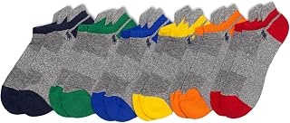 POLO RALPH LAUREN Men's Athletic Performance Low Cut Cotton Socks (6-Pair)
