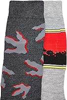Vista 3 de Jurassic Park Dinosaur 2-Pack Calcetines novedad (Grandes niñoshombres)