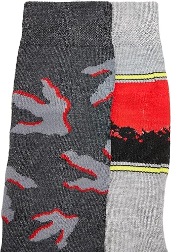 Miniatura 3 de Jurassic Park Dinosaur 2-Pack Calcetines novedad (Grandes niñoshombres)