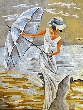 Printed Stamped Canvas for Cross Stitch Tapestry Embroidery Gobelin Needlepoint Gobelin L Breeze 10564
