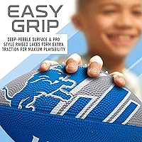 Vista 3 de Franklin Sports NFL Team Footballs - Rubber Youth Mini Balls for All Teams - Kids 8.5" Football + Air Pump Sets - Official NFL Licensed