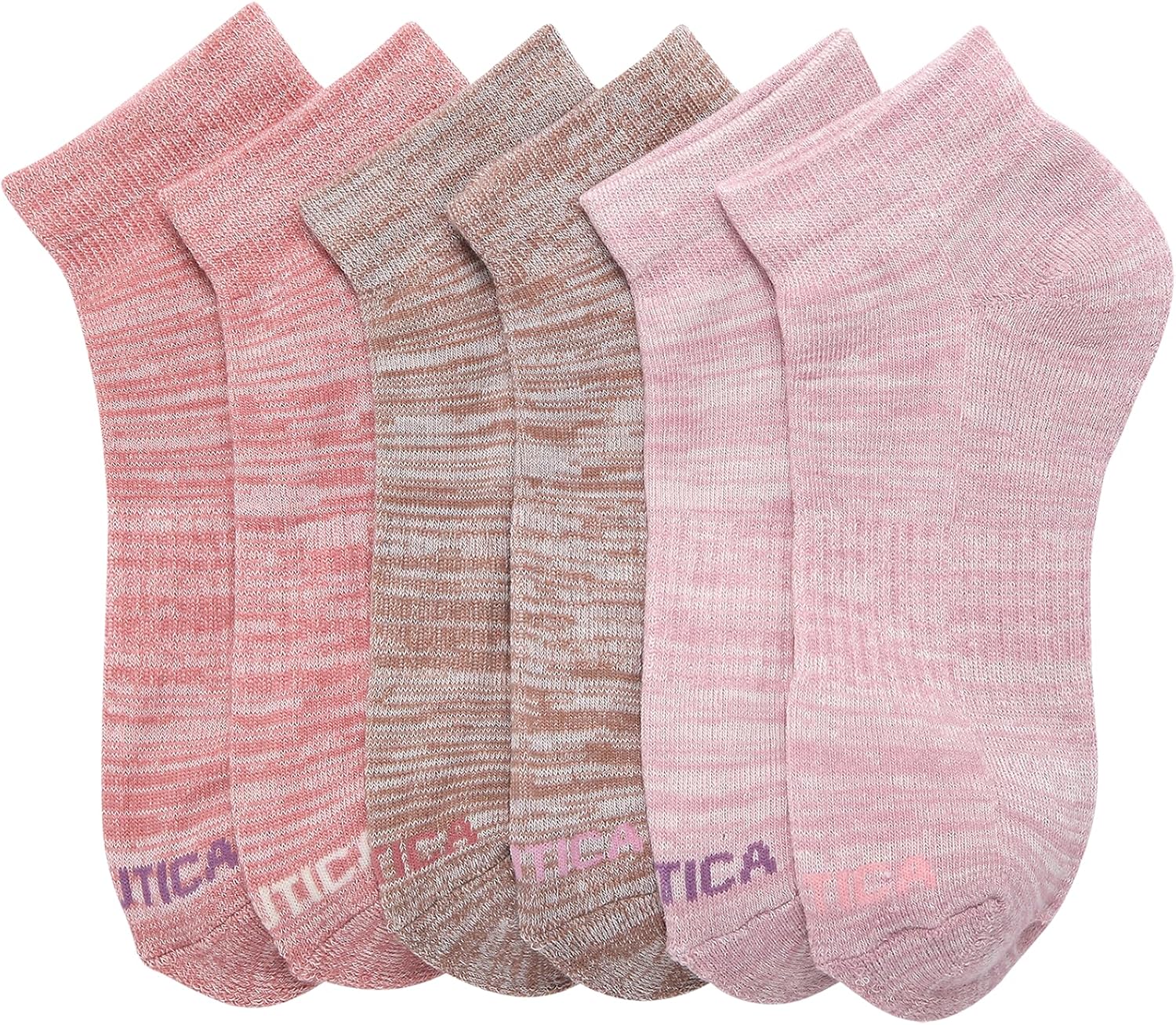 Nautica Womens Quarter Socks - 6 Pack Breathable Cushioned Athletic Performance Ankle Socks for Women (Sizes: 4-10) - Image 5