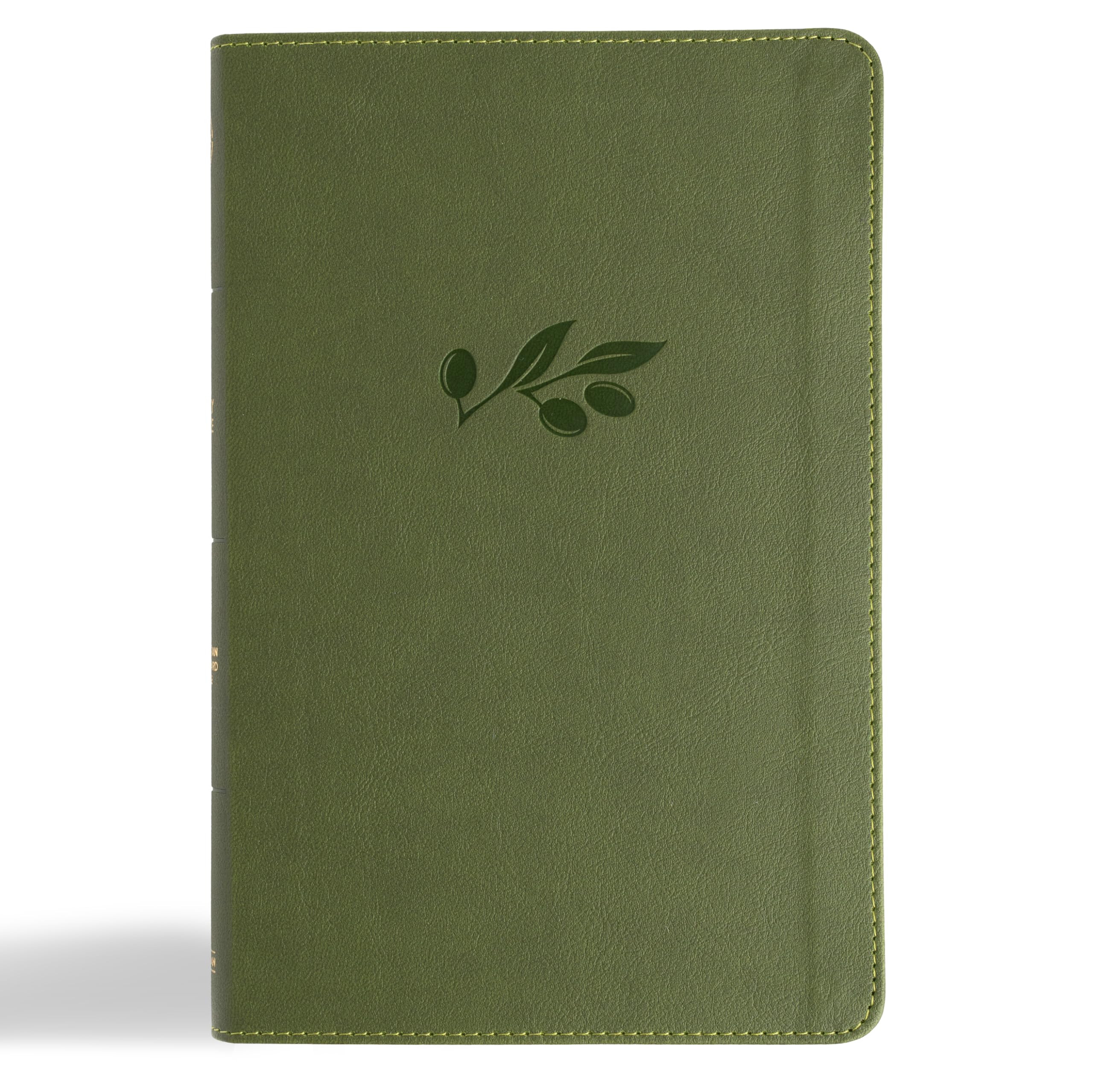CSB Thinline Bible, Anglicised Edition, Olive LeatherTouch
