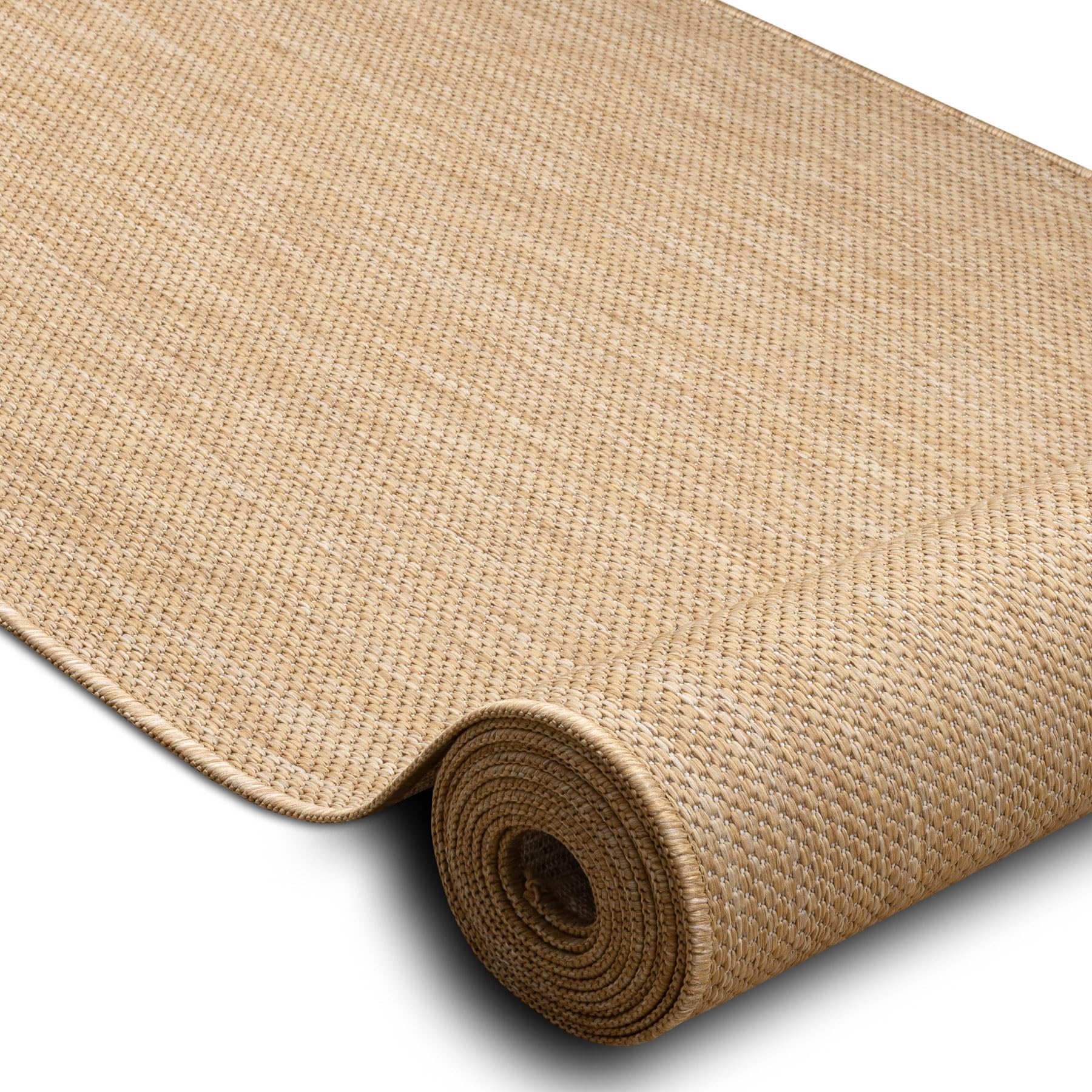 Bieżnik SISAL SION Melange płasko tkany Natural ekrü 80 cm 80 x 1300 cm beżowy
