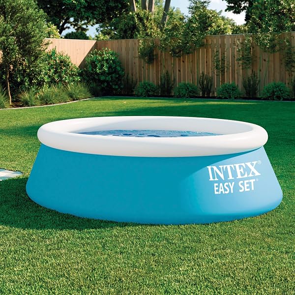 Intex 6ft x 20in Easy Set Swimming Pool #28101, Blue - 2