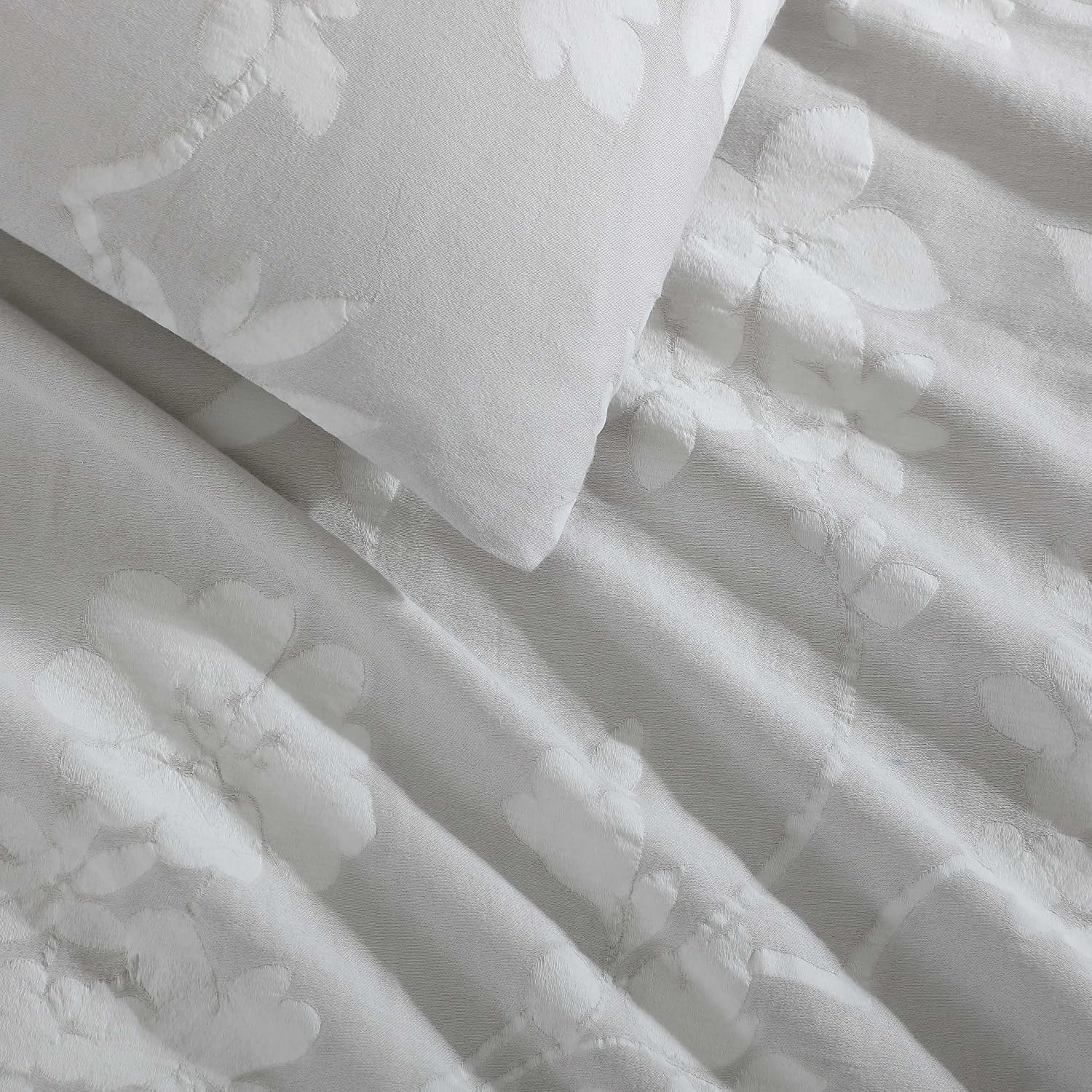 Calvin Klein - King Comforter Set, Floral Inspired Soft Bedding with Matching Shams, Oeko-Tex Certified (Spring Branches Grey, King)