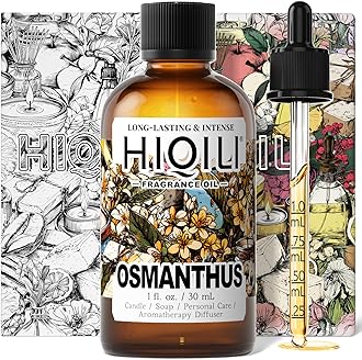 HIQILI Osmanthus Fragrance Oil, for Body Spray, Diffuser Use, Candle, Soap, and Women Perfume Making, Scented Essential Oil - 1 Fl Oz