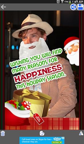 Christmas Photo Greeting Card Maker - Holiday Stickers, Frames, Messages #TOP1