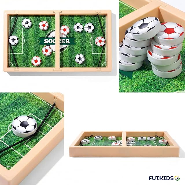 Foto 6 de 6 de FUTKIDS Futbolines para Niños - Futbolín - Juego Mesa - Regalos Fútbol - Juegos Educativos