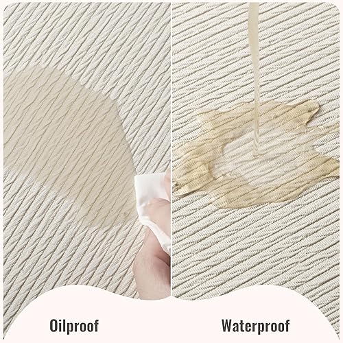 Miniatura 4 de Jovono Juego de 4 manteles individuales de piel sintética, impermeables, lavables, fáciles de limpiar, resistentes al calor, de vinilo para cocina,