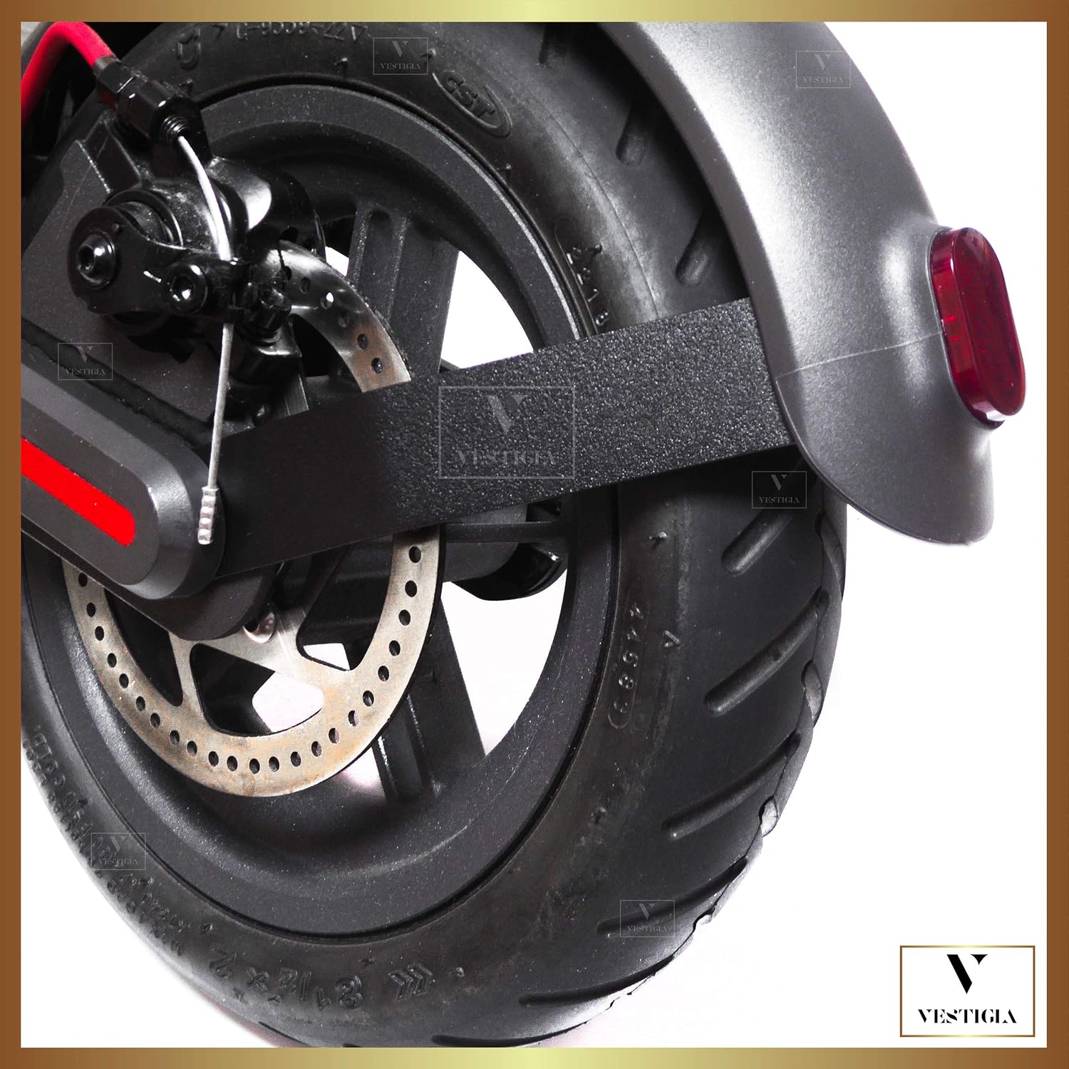 Vestigia® - Rear Fender Bracket for Xiaomi M365, Pro - Alu Metal Mudguard Support - Scooter Mod Upgrade Modification Kit (Red) - Image 3
