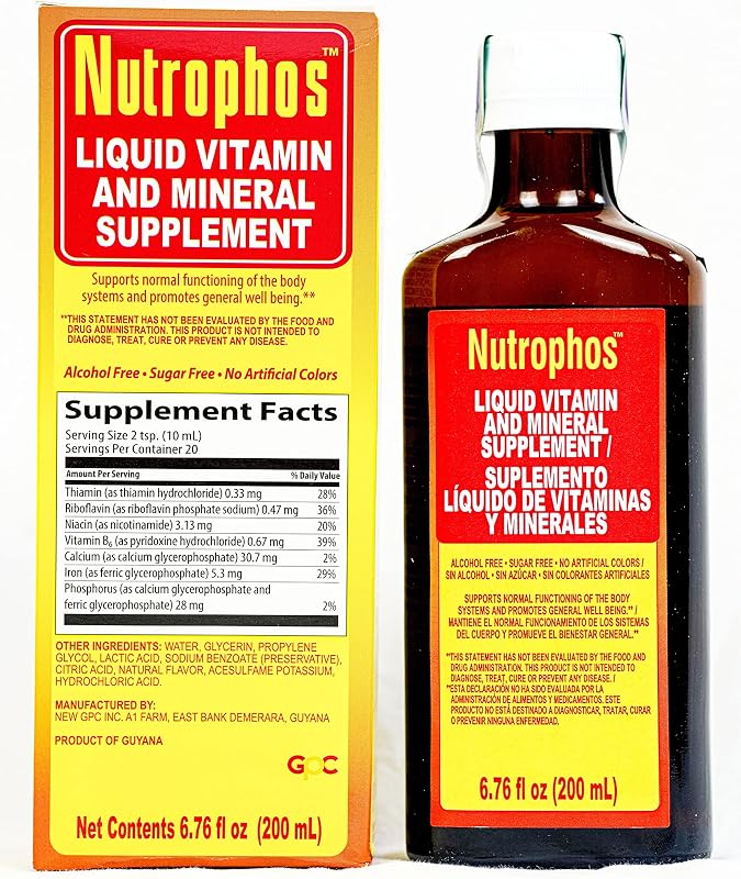 Nutrophos suplemento alimentar líquido 200 mL, AMPOWSURE