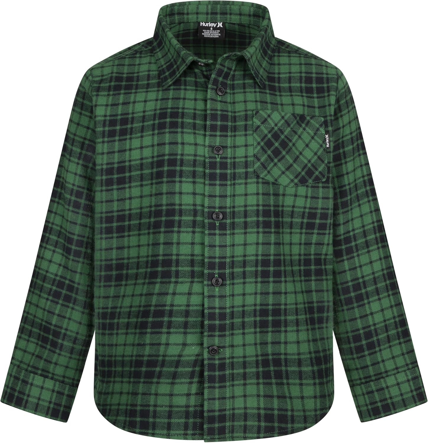 Hurley Boys Long Sleeve Flannel Shirt