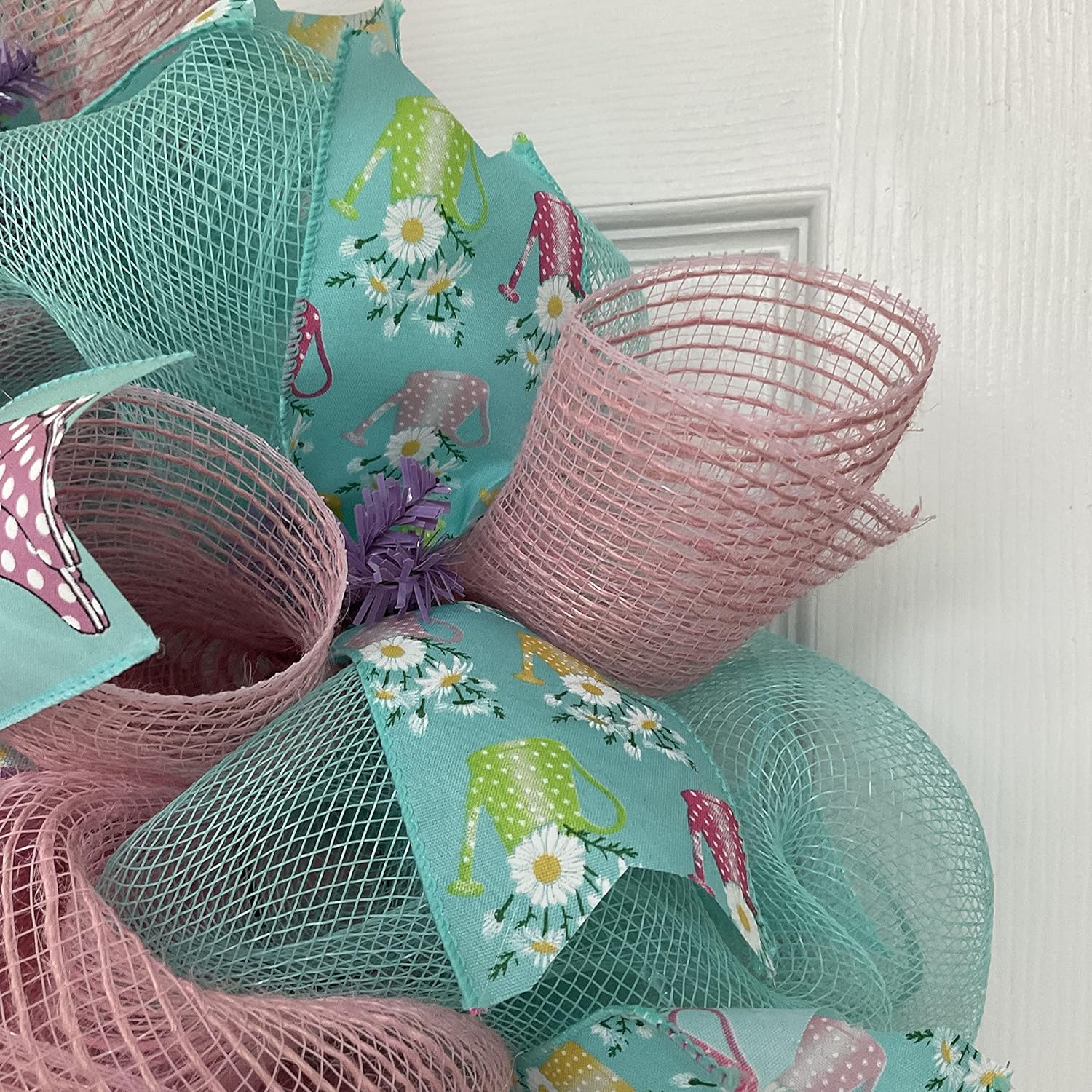 Spring Wreath, Luxury Handmade - Happy Spring Gnome” Front Door Decor, 24 or 28 Inch