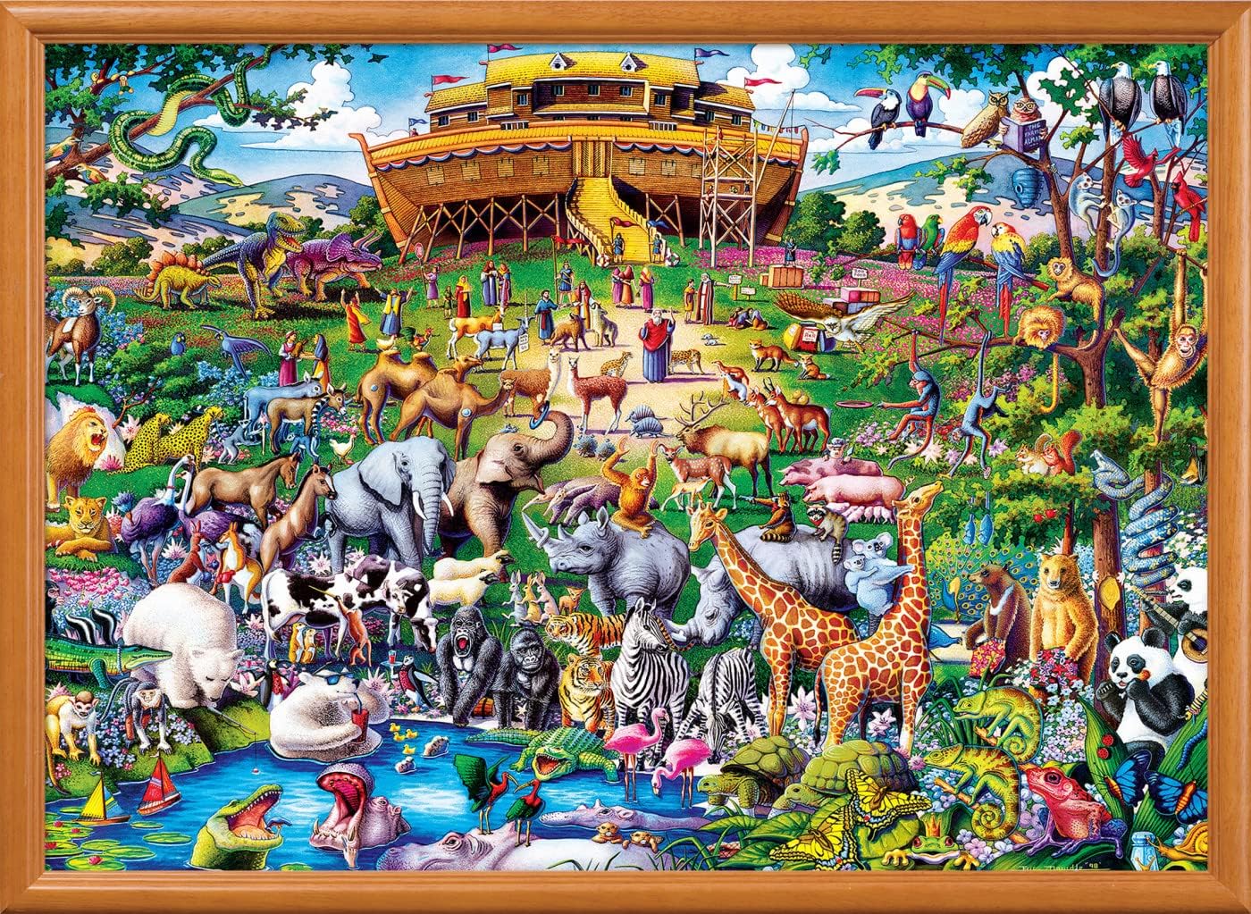 MasterPieces 1000 Piece Jigsaw Puzzle for Adults, Family, Or Youth - Noah's Ark - 19.25"x26.75"