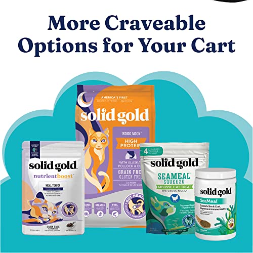 Solid Gold Shreds In Gravy With Real Tuna & Mackerel For Cats - Canned Wet Cat Food - Grain & Gluten Free Shreds With Gravy - Superfood, Protein, Vitamins, Minerals & Amino Acids - 16Ct/6Oz Can #TOP5