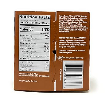 OWYN Dark Chocolate Plant Protein Shake 4pk، 11.15 FZ