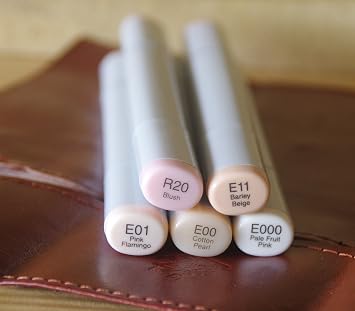Copic Markers 5-Piece Sketch Set, Light Skin Tones Custom Set 1