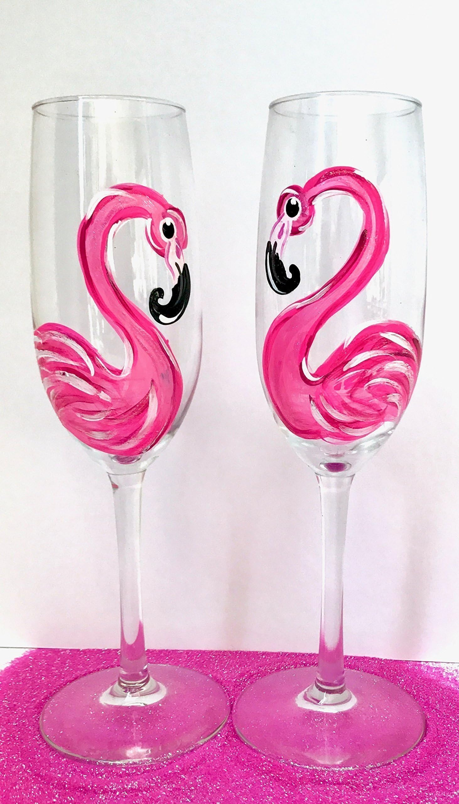 Flamingo Champagne Flutes set of 2