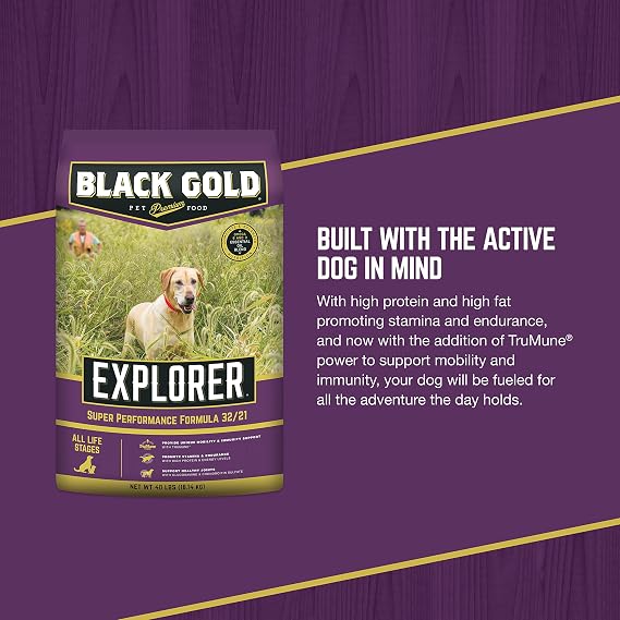 Black Gold Explorer Super Performance Recipe 32/21 Dry Dog Food