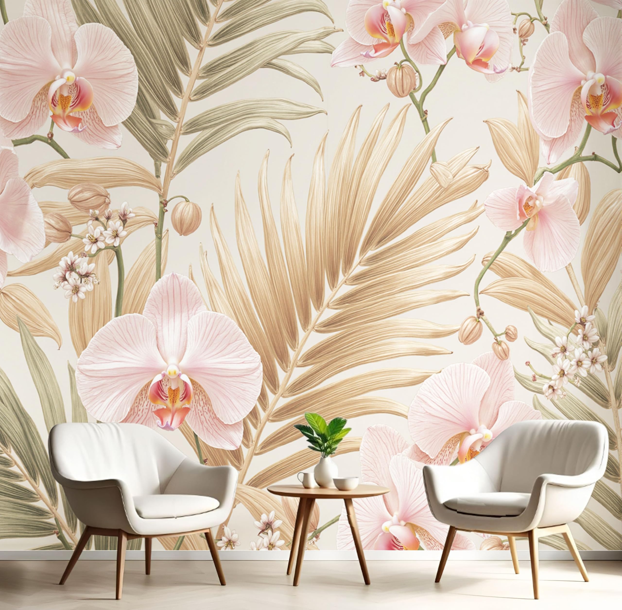 Papier peint panoramique or 250x175cm au design personnalisé pour un mur haut de gamme