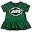NFL New York Jets Team Jersey Dress and Diaper Cover, Green/White New York Jets, 18 Months