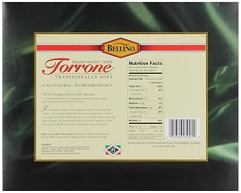 Bellino Torrone Candy, 18 Count (Pack of 12)