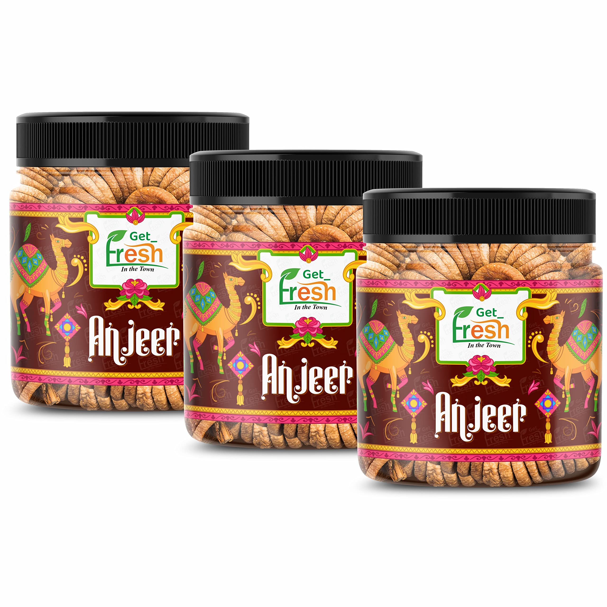 GET FRESH Afghani Anjeer Figs - 250gm Jar *3(750gm) | Afghanistan Anjir (Dried Figs) (B0BST4K8KS) Amazon Price History, Amazon Price Tracker