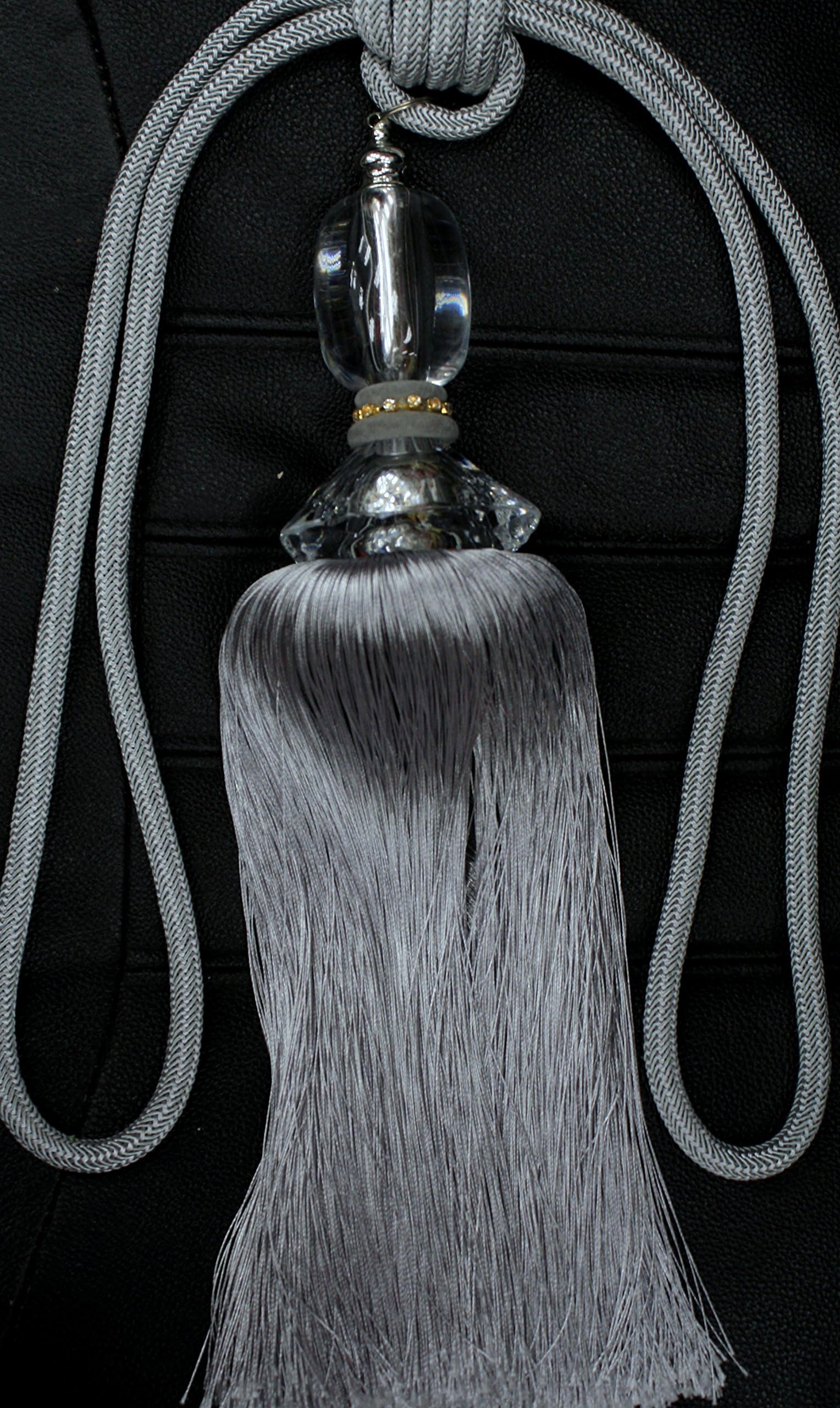 Decorative Designer's Extra Heavy Long Tie-back Backscurtains/drape Tassels Silver)