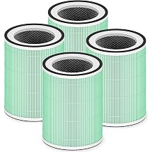 4 Pack KILO Pet Filter Replacement for Afloia KILO, KILOPLUS, KILOPRO, MIRO, MIRO PRO and MORENTO MR-Kilo, Kalo Air Purifier, 360 4-Stage Filtration for Home Bedroom Large Room Smoke Pets Odor, Green