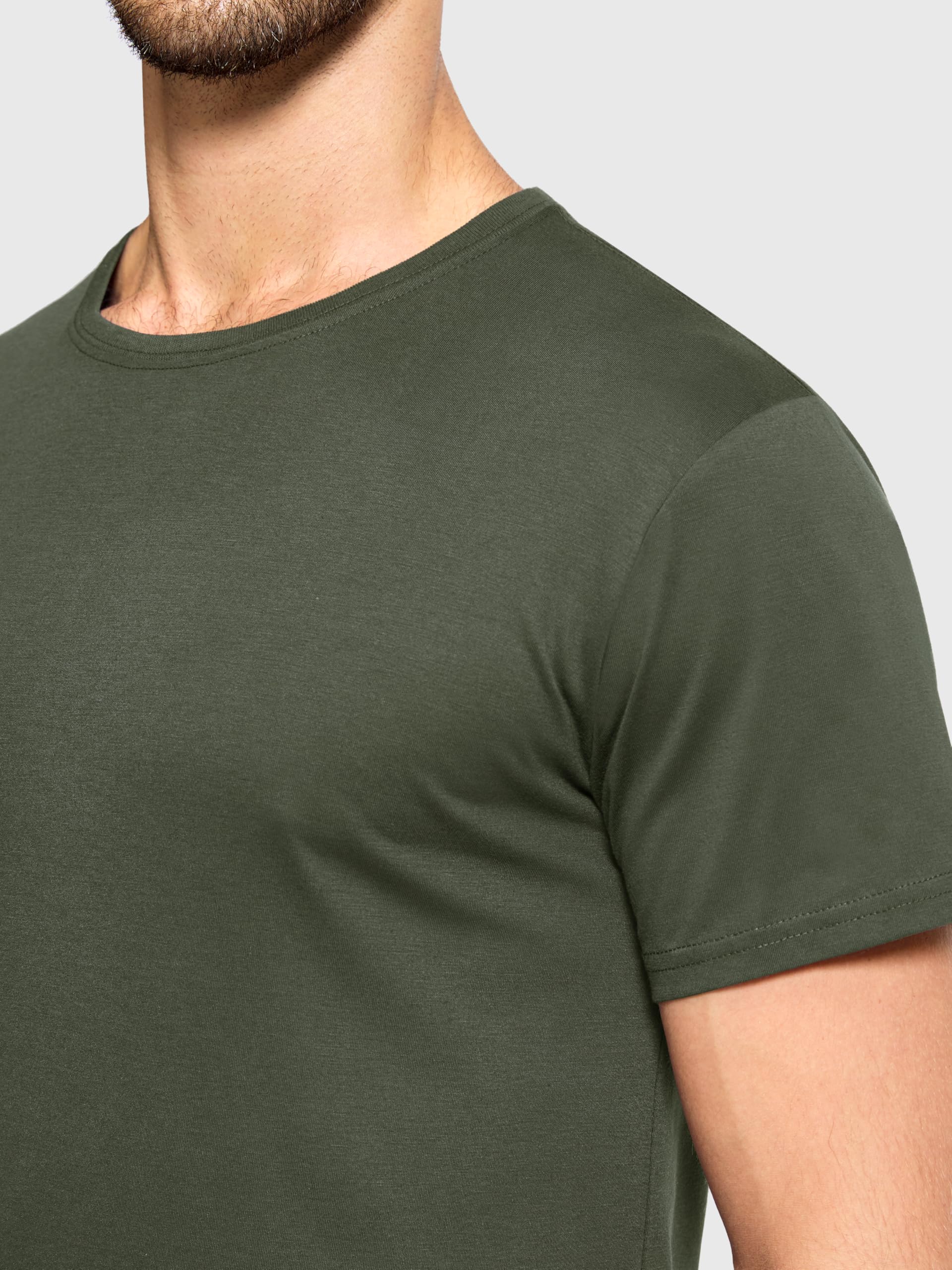 Paquete de 5 camisetas de algodón para hombre, cuello redondo, transpirables, de manga corta, básicas, lisas, para hombre, M-5XL, paquete múltiple