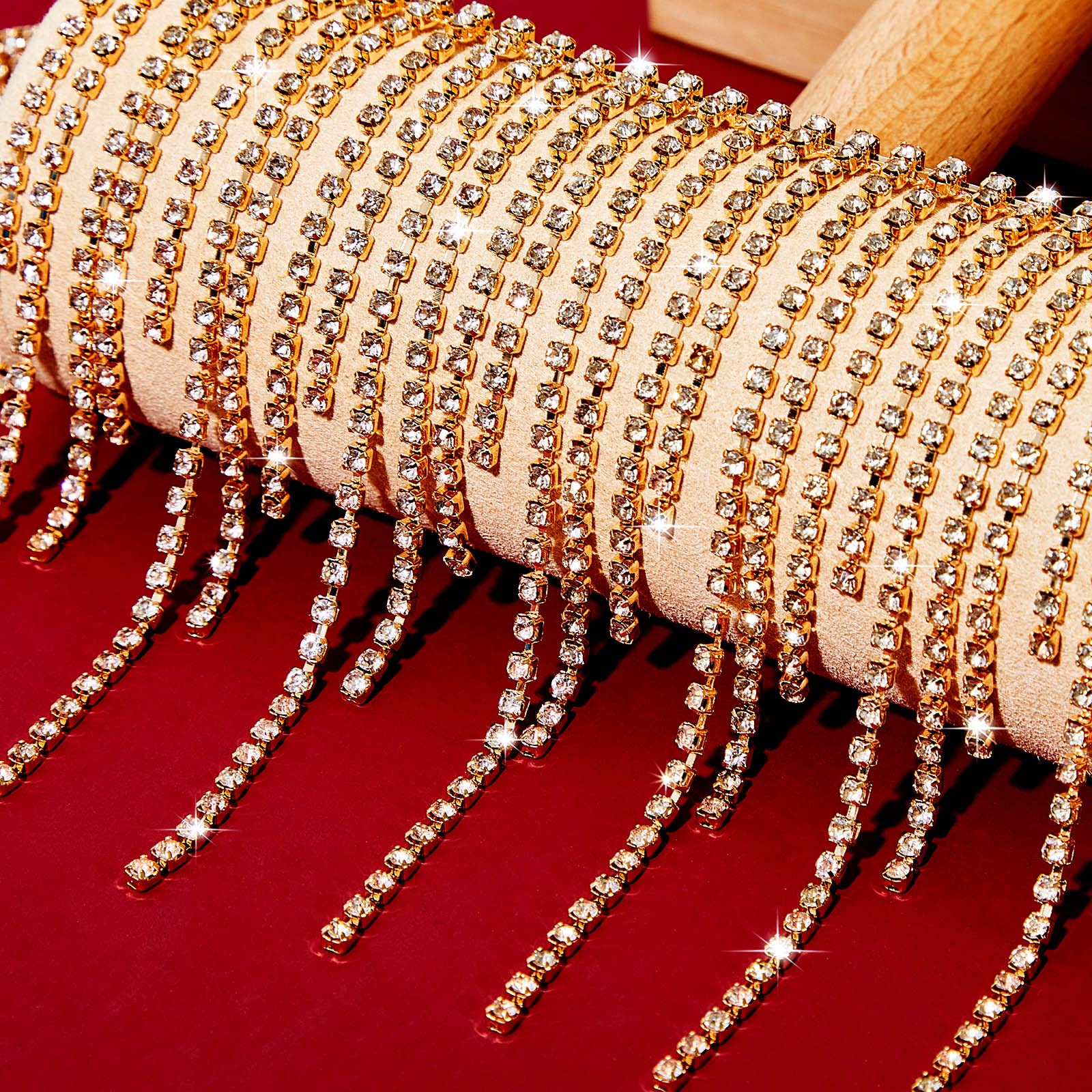 Amazon.com: Rhinestone Fringe Belt with Beaded Trim & Tassel 
