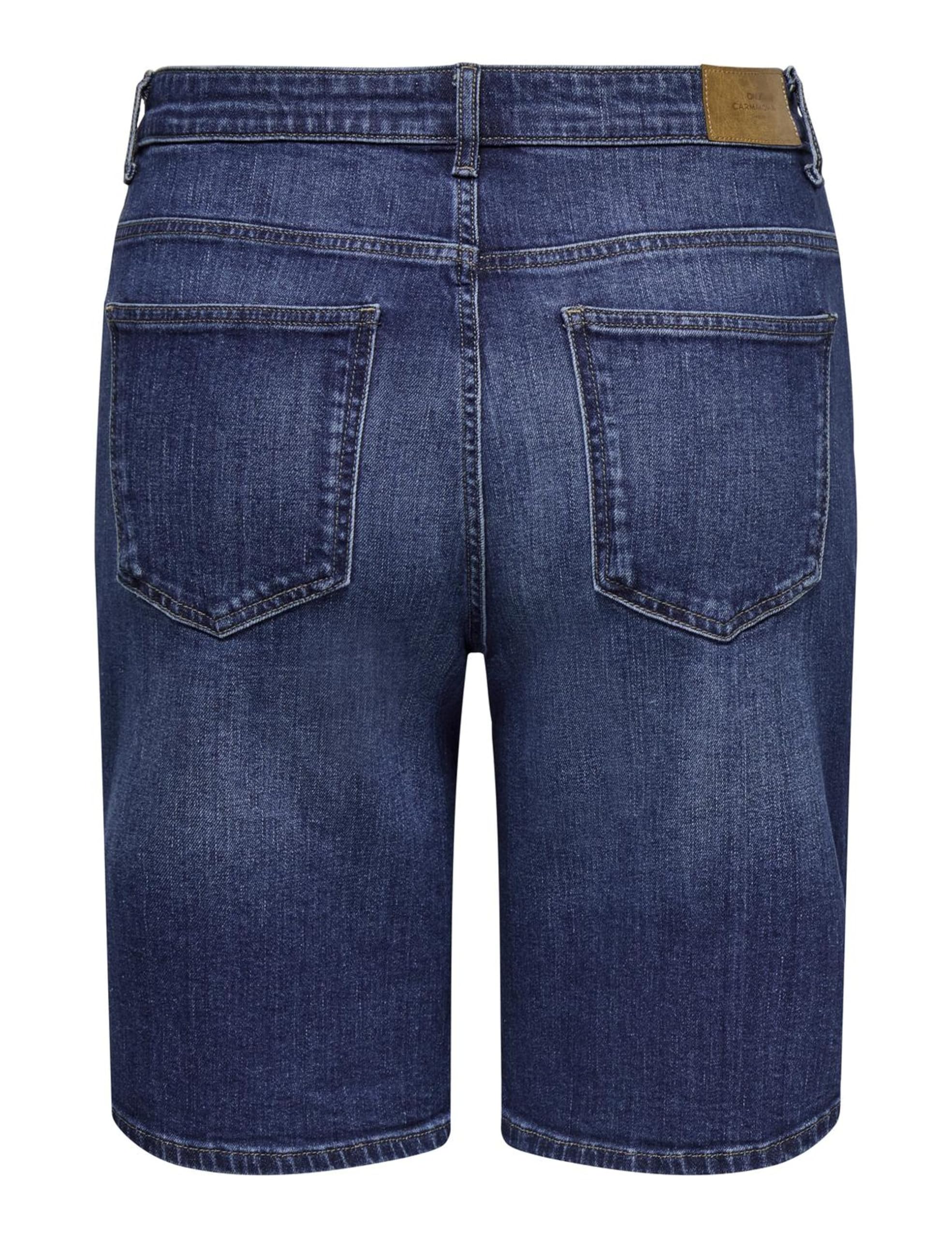 ONLY Carmakoma Carsonny HW Wide Dnm Nas843 Noos-Pantalones Cortos para Mujer