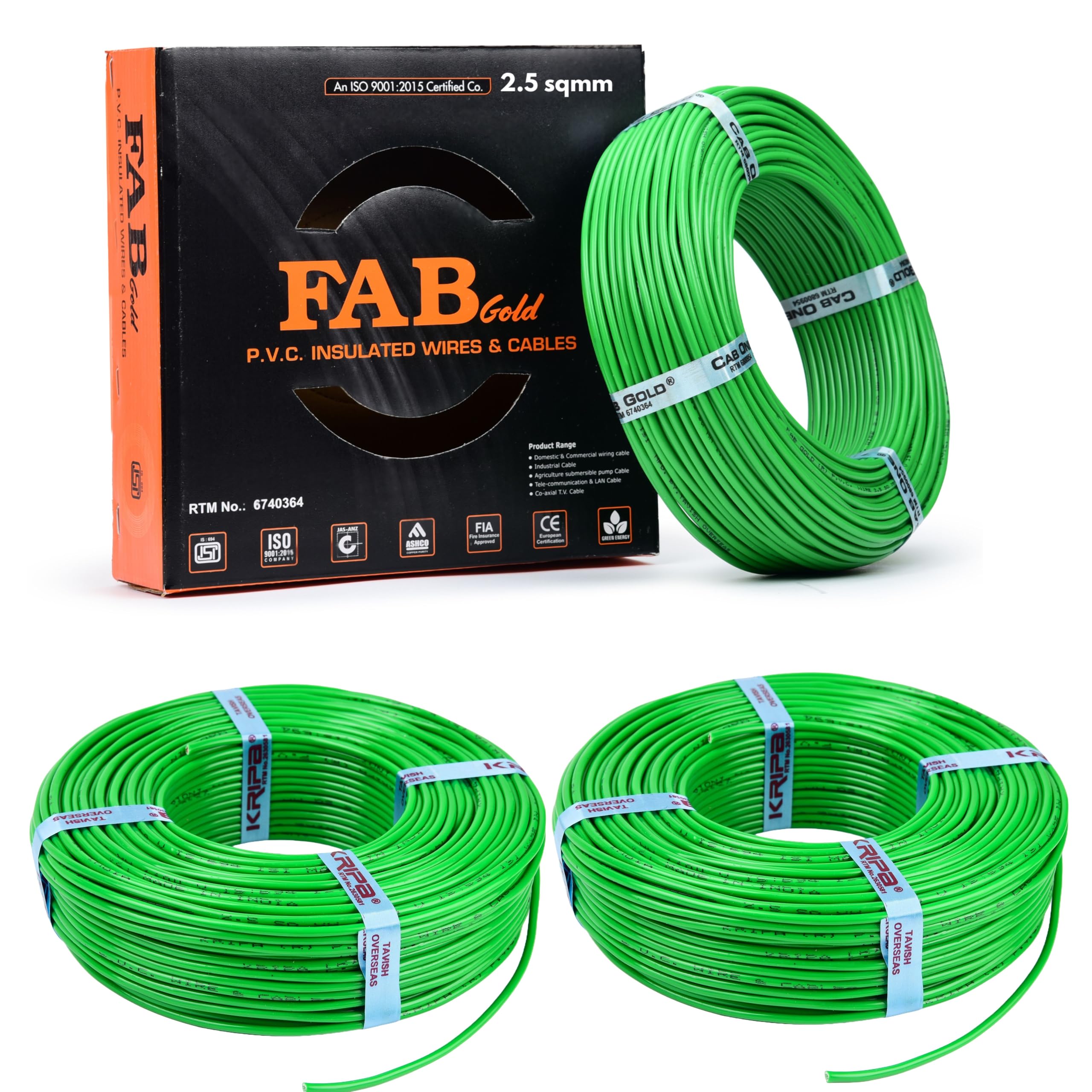KRIPA 90M FR PVC Copper Wire Cable -28