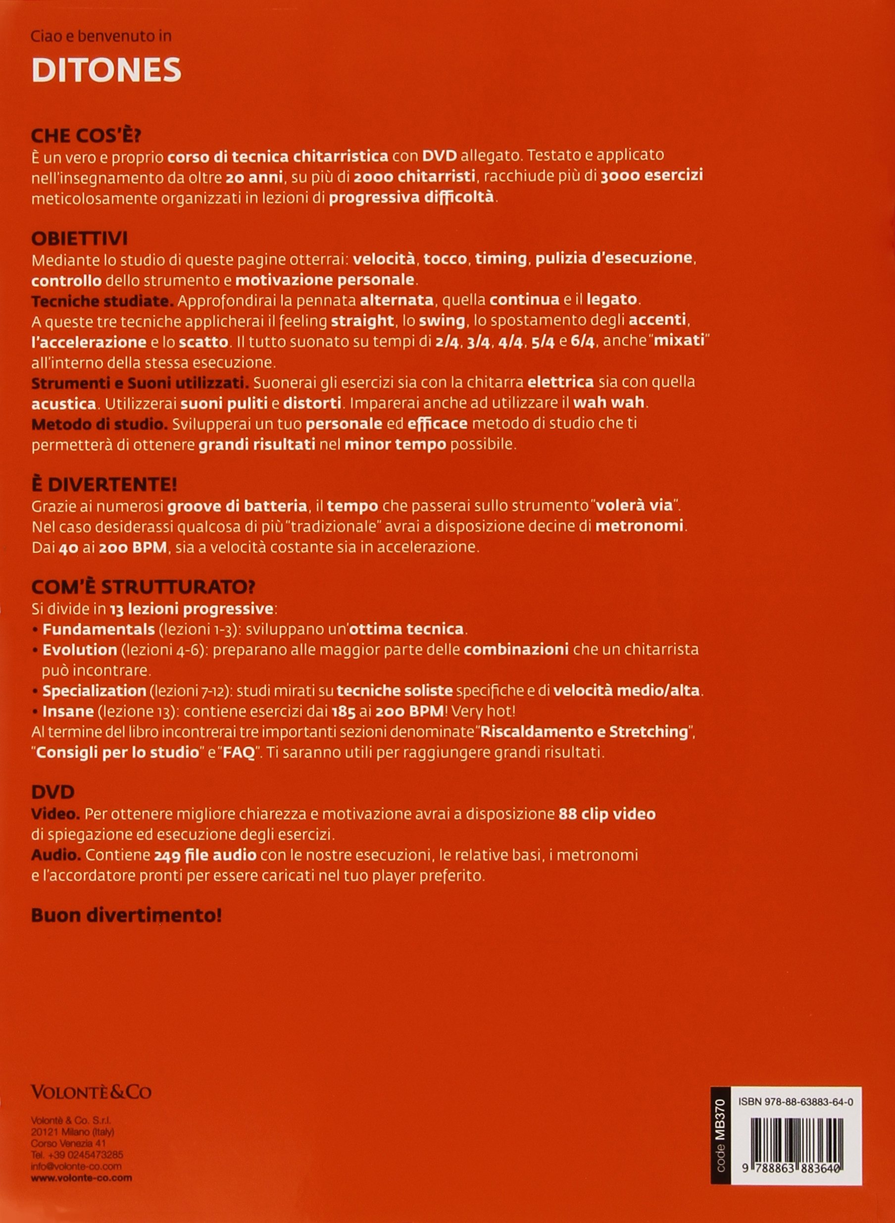 Ditones. Metodo di tecnica chitarristica. Con video in streaming. Con audio in download