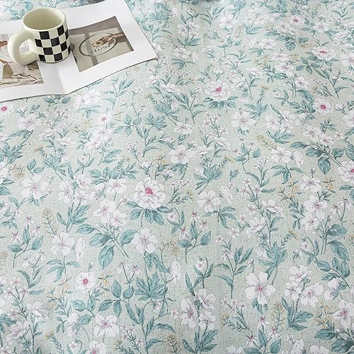 Miniatura 334 de HoneiLife - Juego de funda de edredón floral 100% algodón, 3 piezas, botánica, ropa de cama con cierre de cremallera y lazos en las esquinas