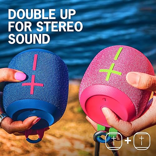 Miniatura 5 de ULTIMATE EARS WONDERBOOM 3, pequeño altavoz Bluetooth inalámbrico portátil, sonido de graves grandes de 360 grados para exteriores, impermeable, a