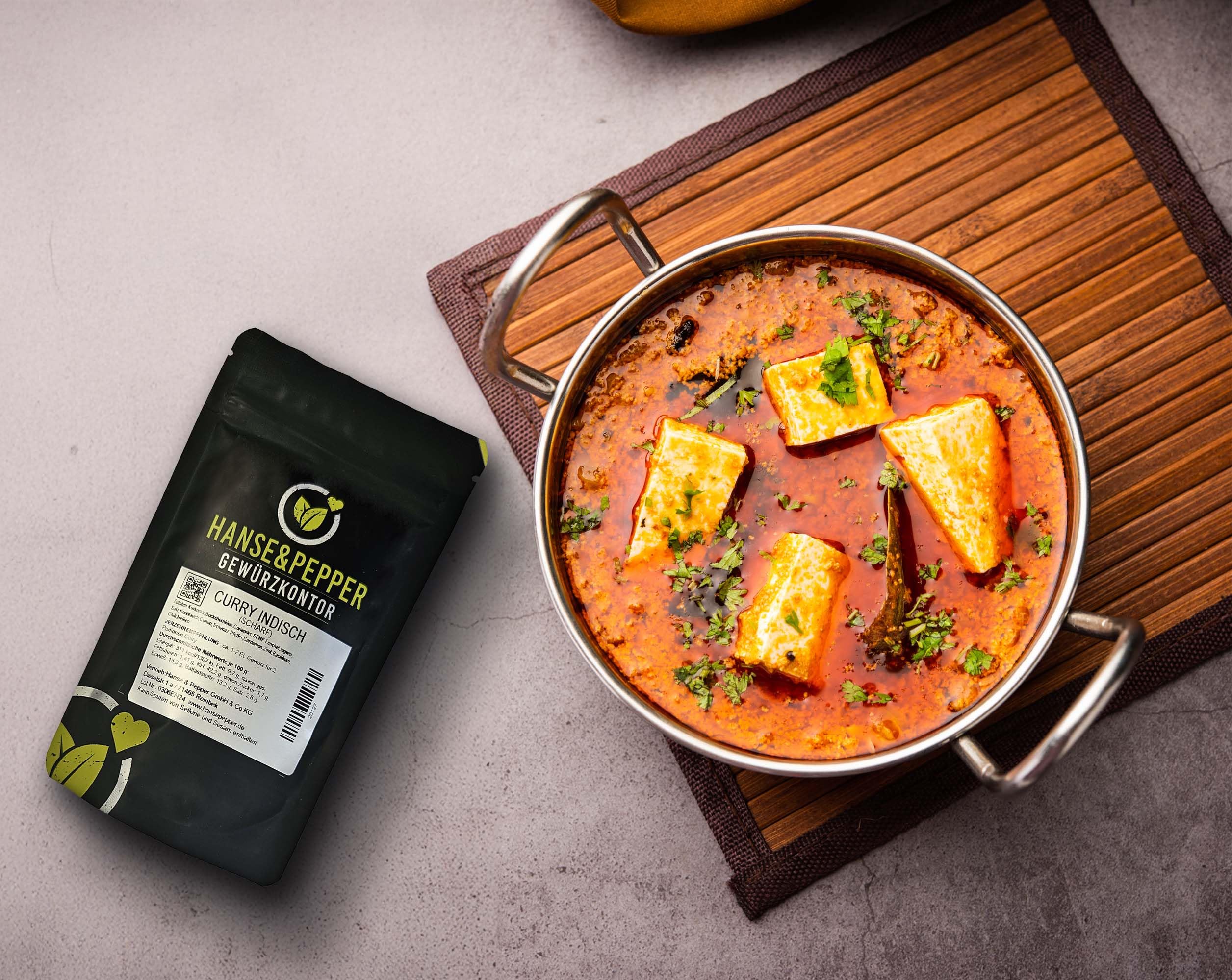 1kg Currypulver Indisch scharf pikant Top 1A Aromatisch natürlich vom Hanse&Pepper Gewürzkontor - Gourmet Serie