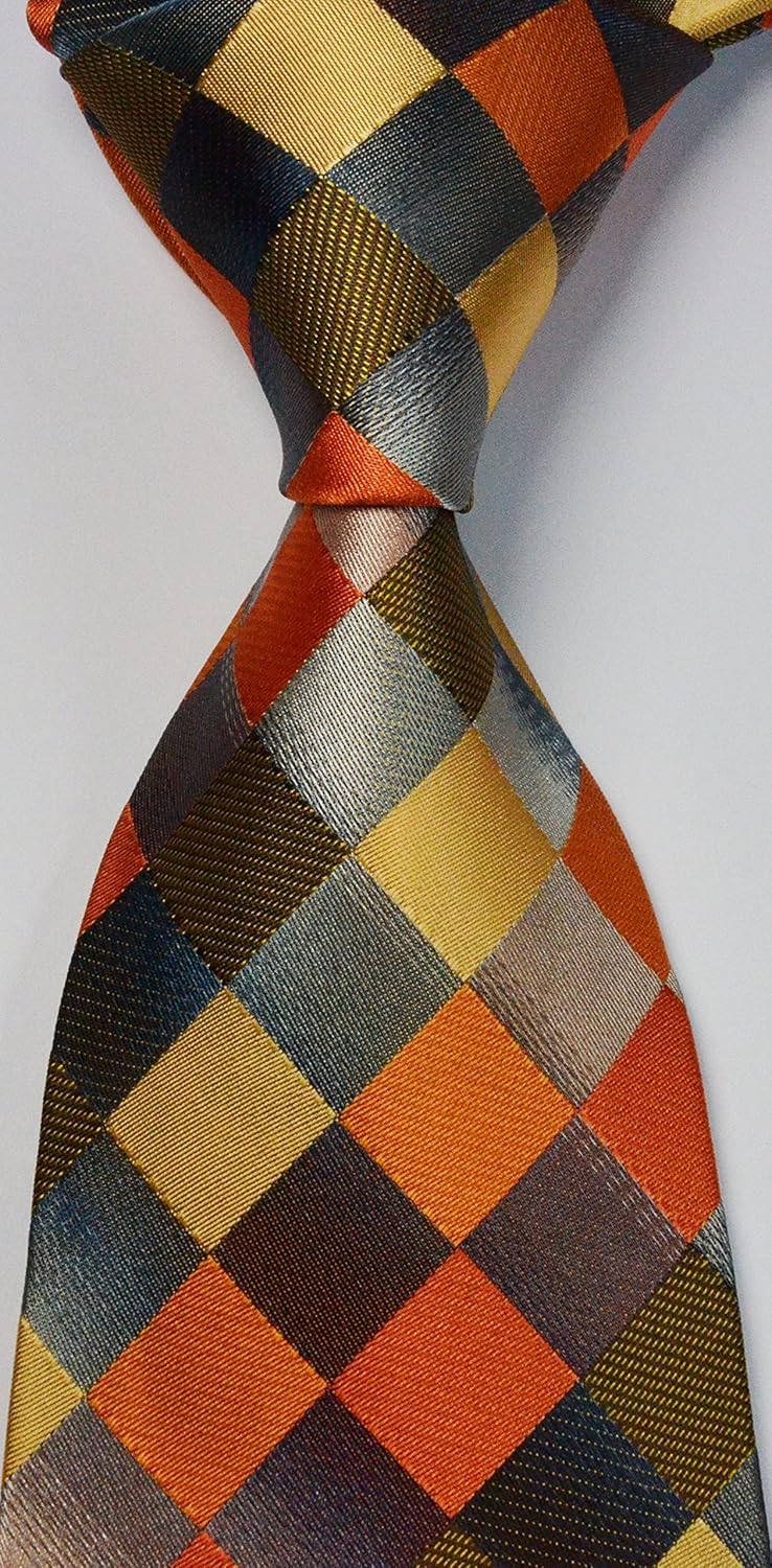 New Classic Men's Plaids Checks Silk Tie Necktie - Image 2