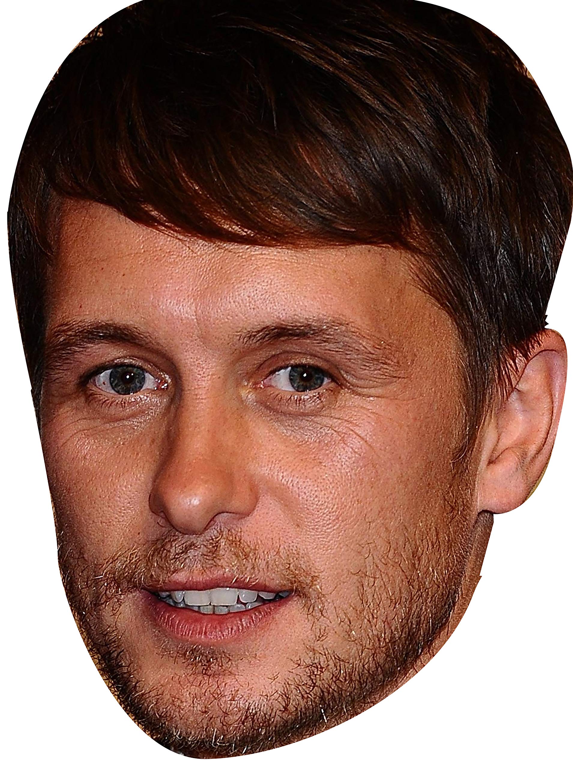 FoxyPrinting Mark Owen Celebrity Cardboard Party Face Mask Fancy Dress