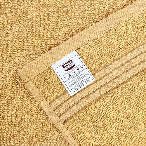 Miniatura 2 de Utopia Towels Juego de 12 paños de primera calidad (12 x 12 pulgadas) 100% algodón hilado en anillo, altamente absorbentes y suaves al tacto para